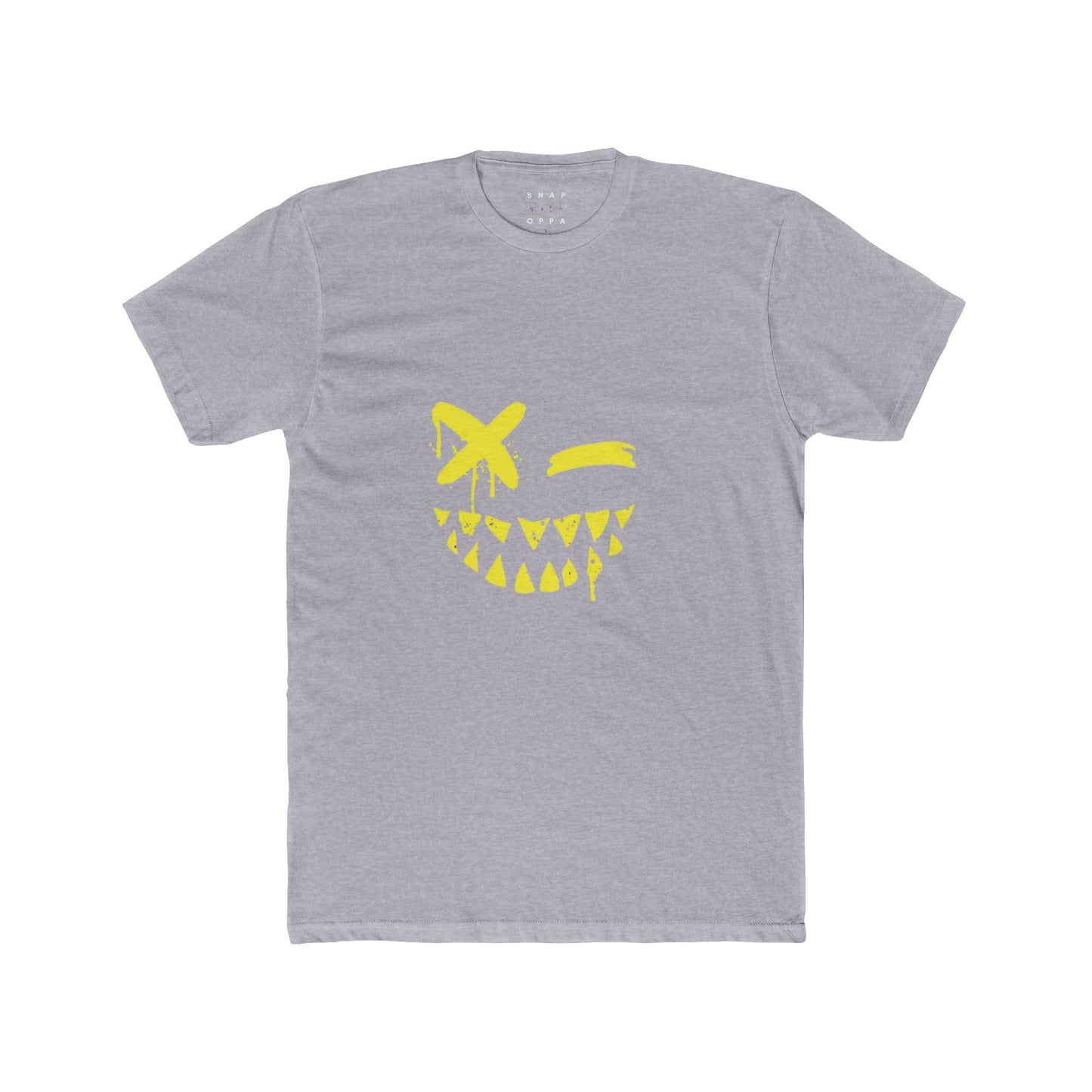 SMILEY FACE COTTON CREW TEE