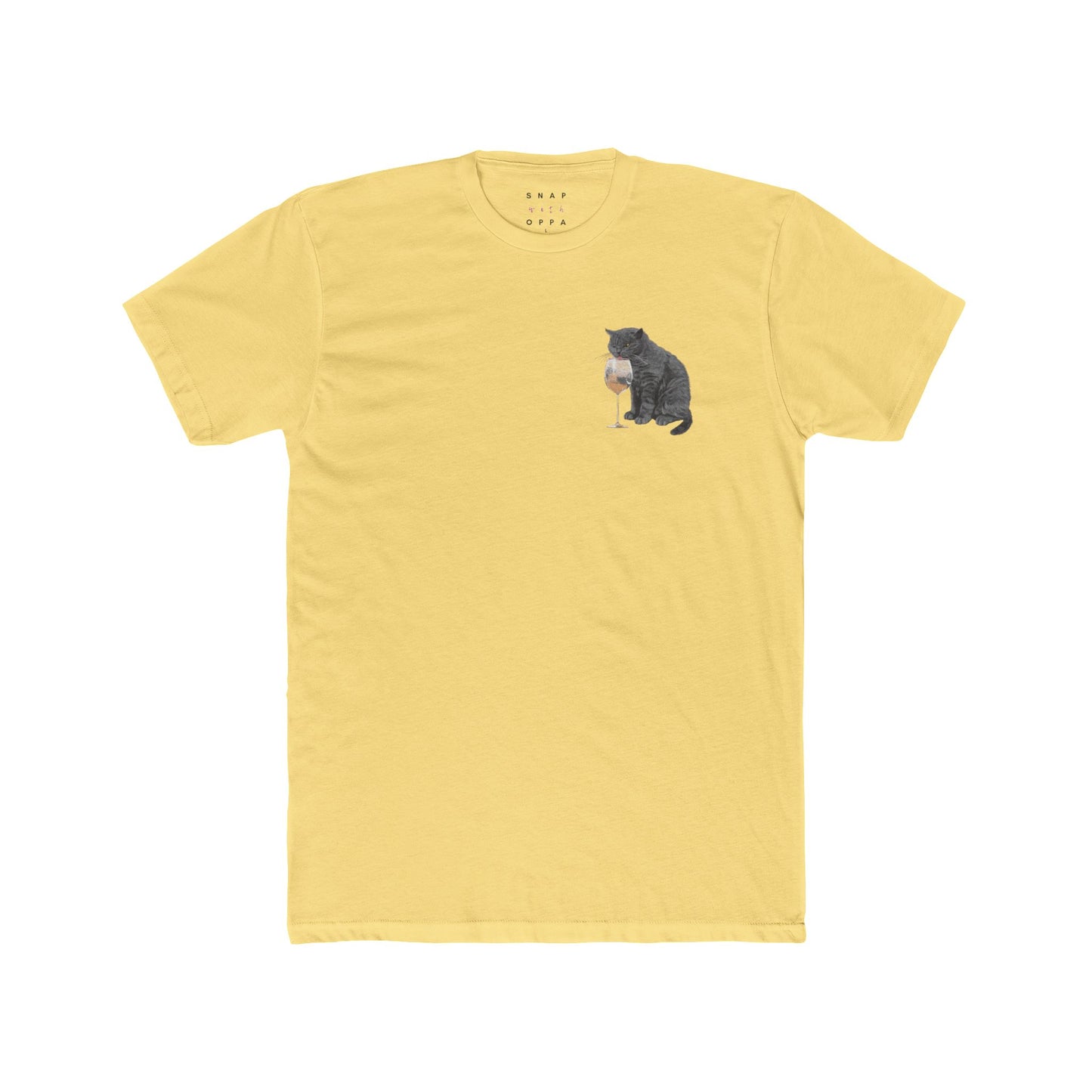 DRUNK CAT COTTON CREW TEE
