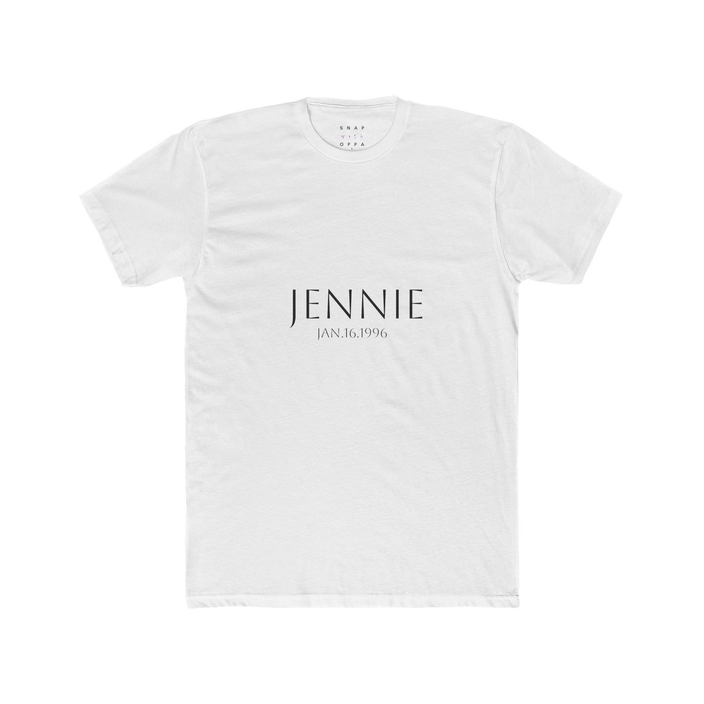 JENNIE BIRTHDATE COTTON CREW TEE