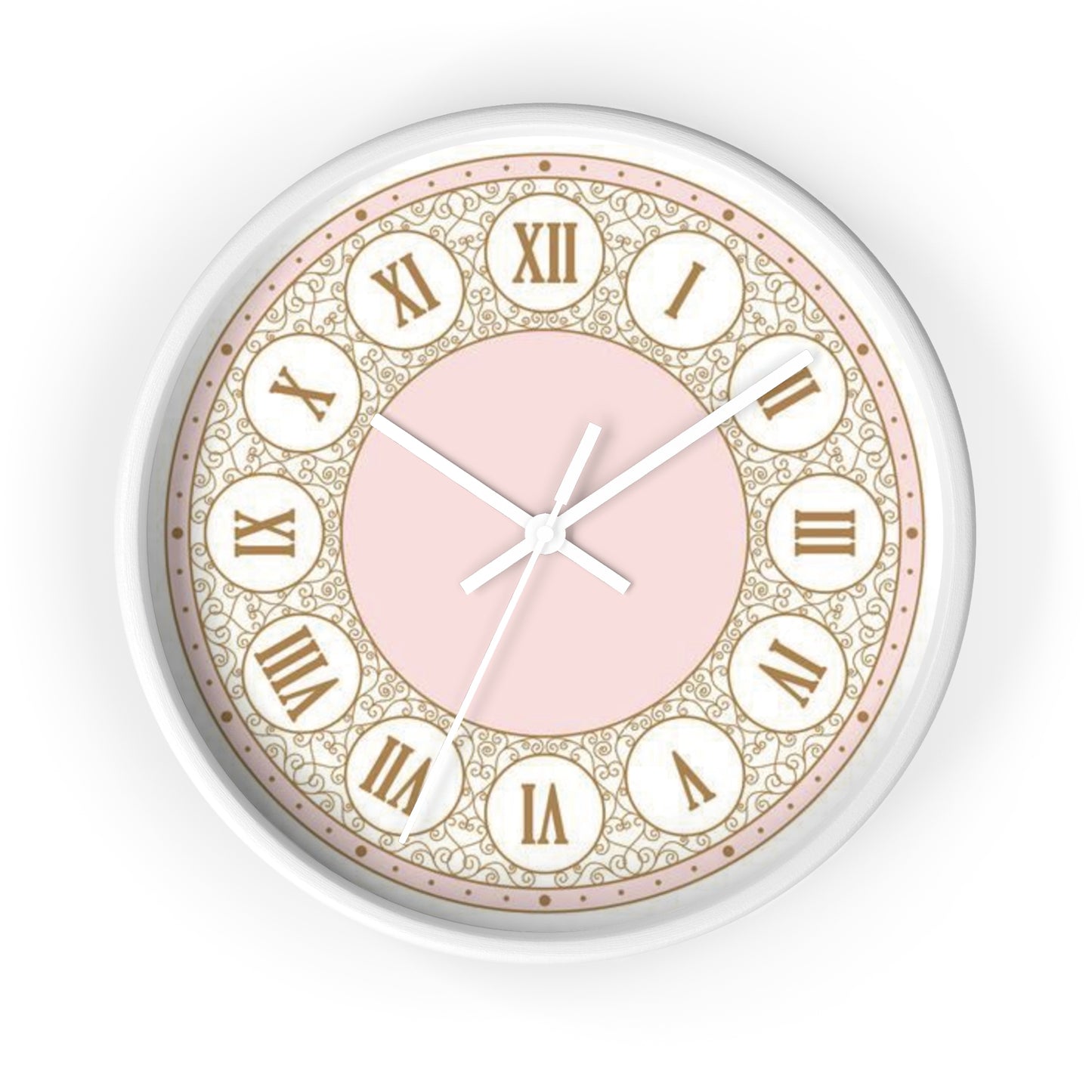 PINK ROMAN NUMBER CLOCK