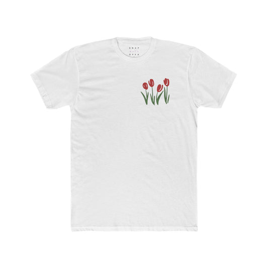 RED TULIP COTTON CREW TEE