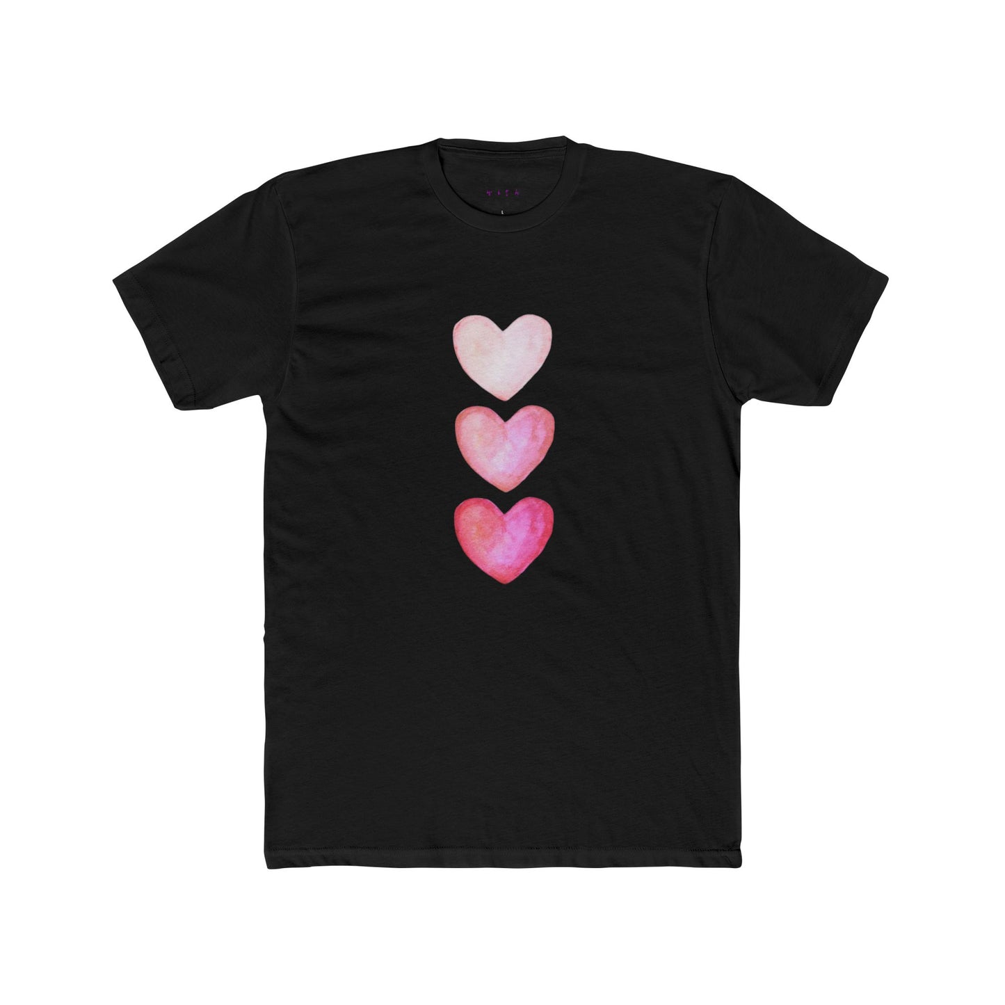 HEART COTTON CREW TEE