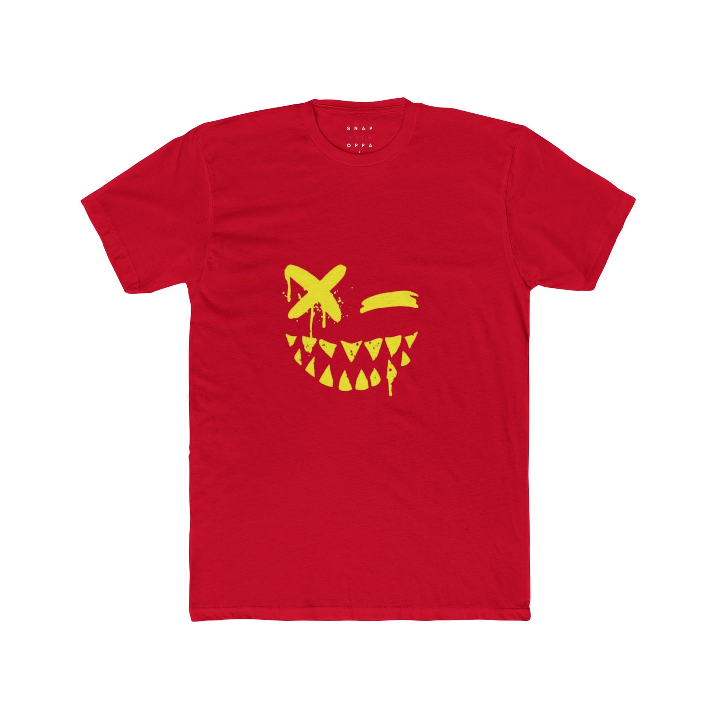 SMILEY FACE COTTON CREW TEE