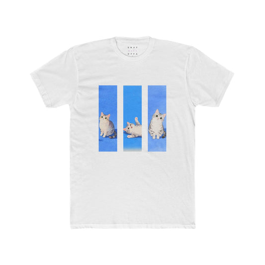 KITTY COLLAGE COTTON CREW TEE