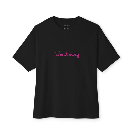 TAKE IT EASY OVERSIZE BOXY TEE