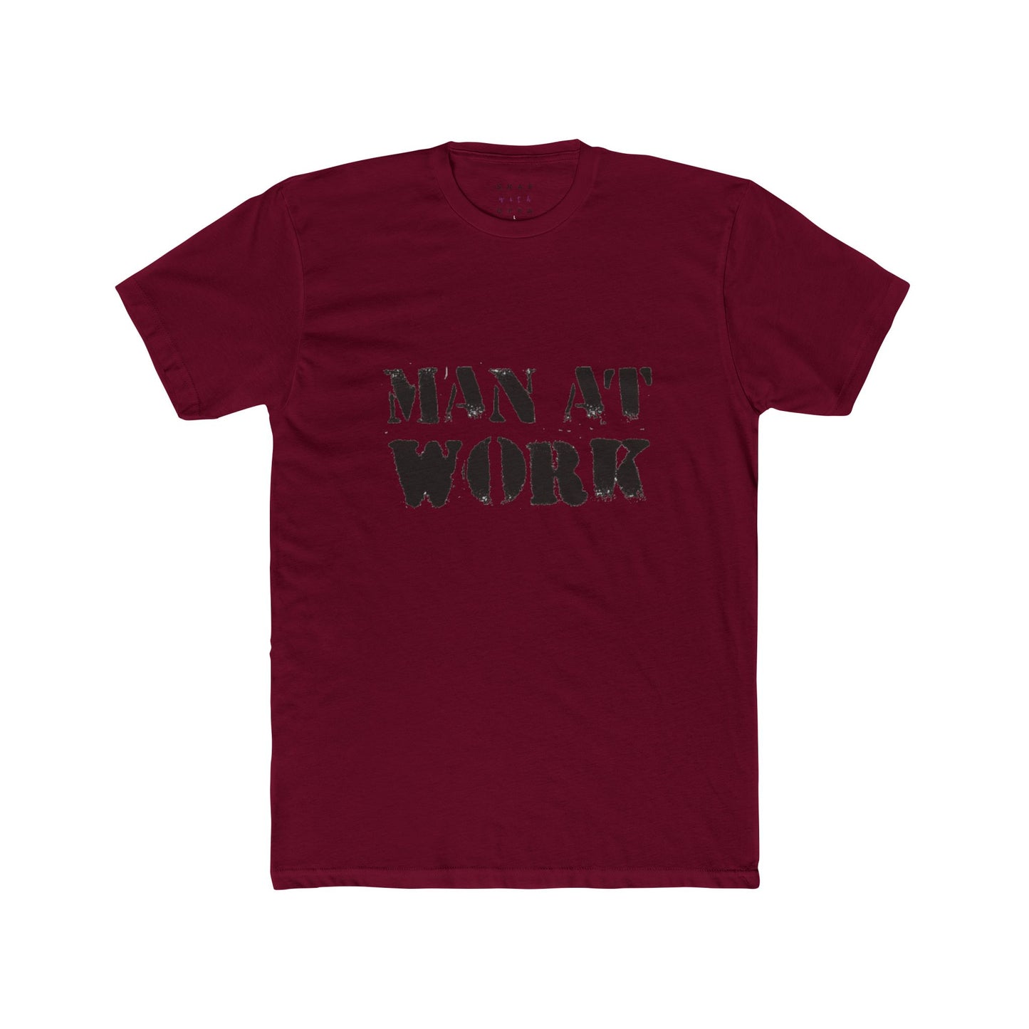 MAN AT WORK COTTON CREW TEE