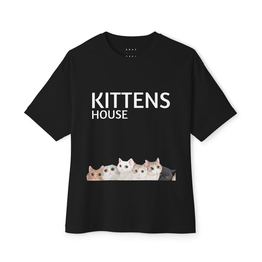 KITTEN HOUSE OVERSIZE BOXY TEE