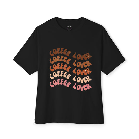 COFFEE LOVER  OVERSIZE BOXY TEE