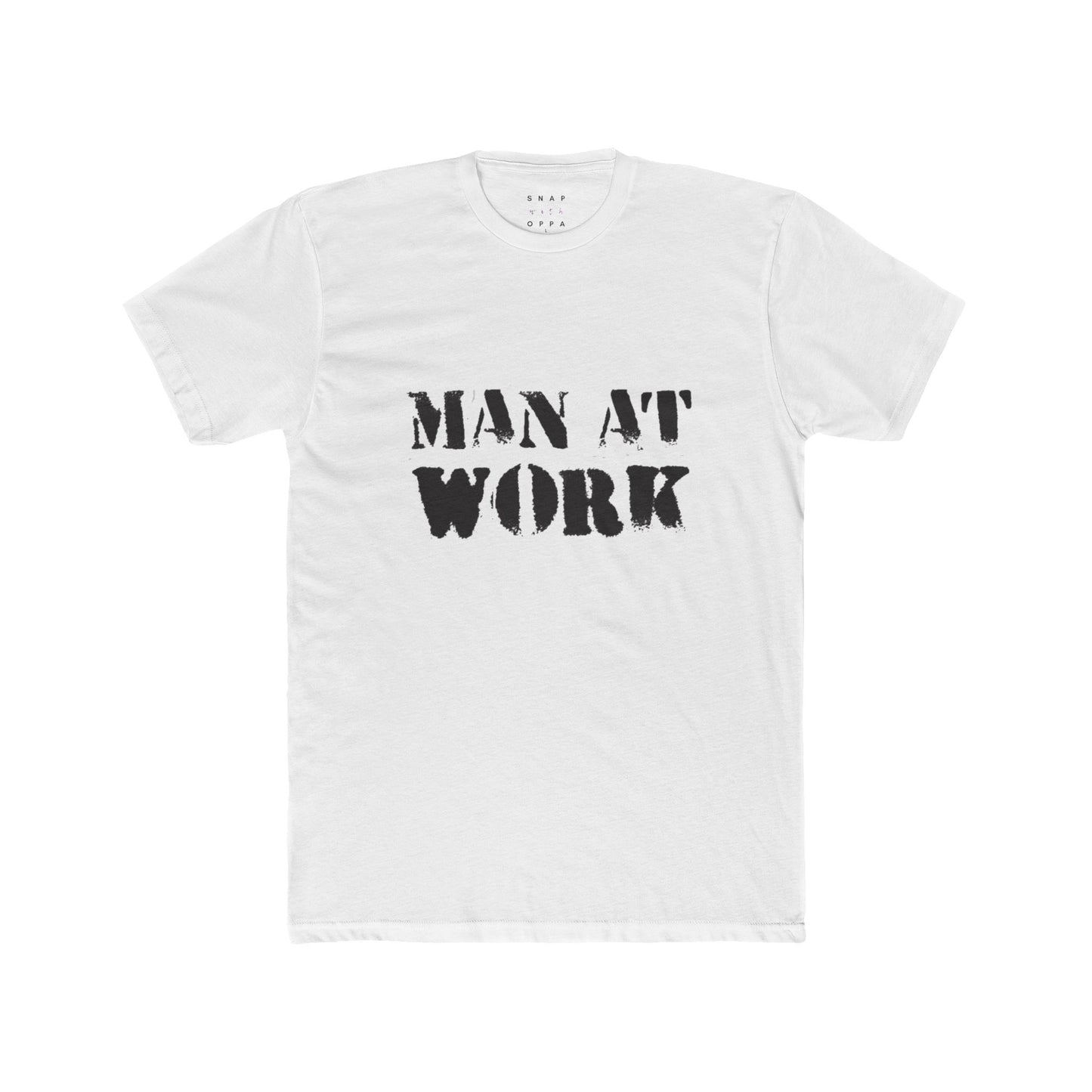 MAN AT WORK COTTON CREW TEE