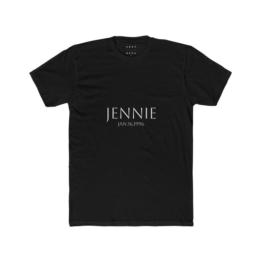 JENNIE BIRTHDATE COTTON CREW TEE