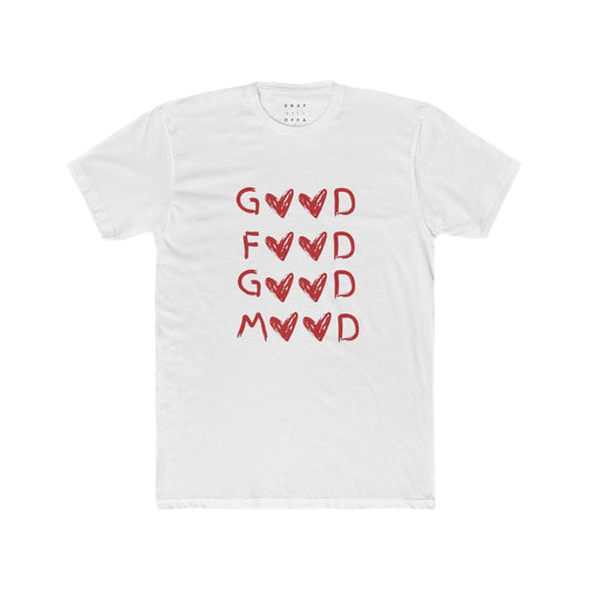 GOOD FOOD GOOD MOOD COTTON CREW TEE