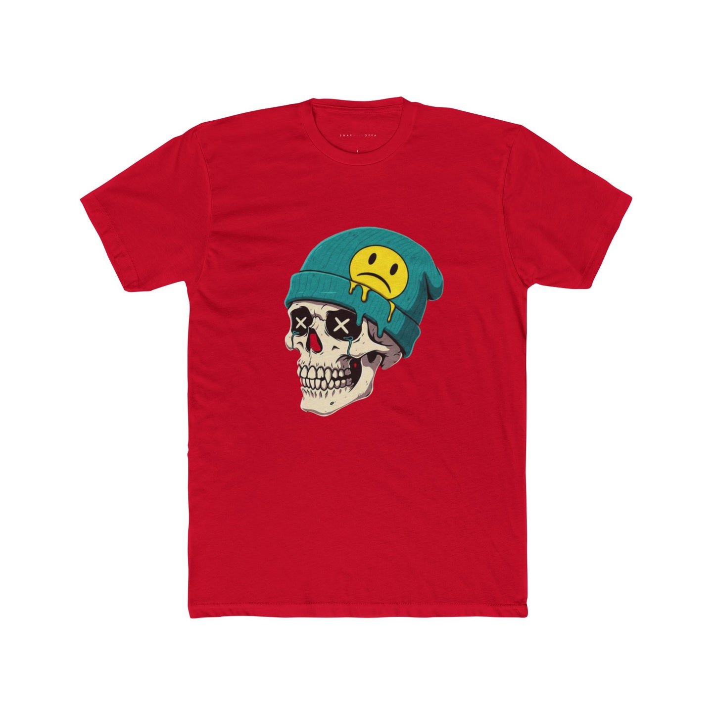 SKULL COTTON CREW TEE