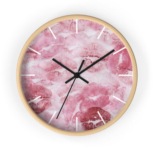 LIP PRINT WALL CLOCK