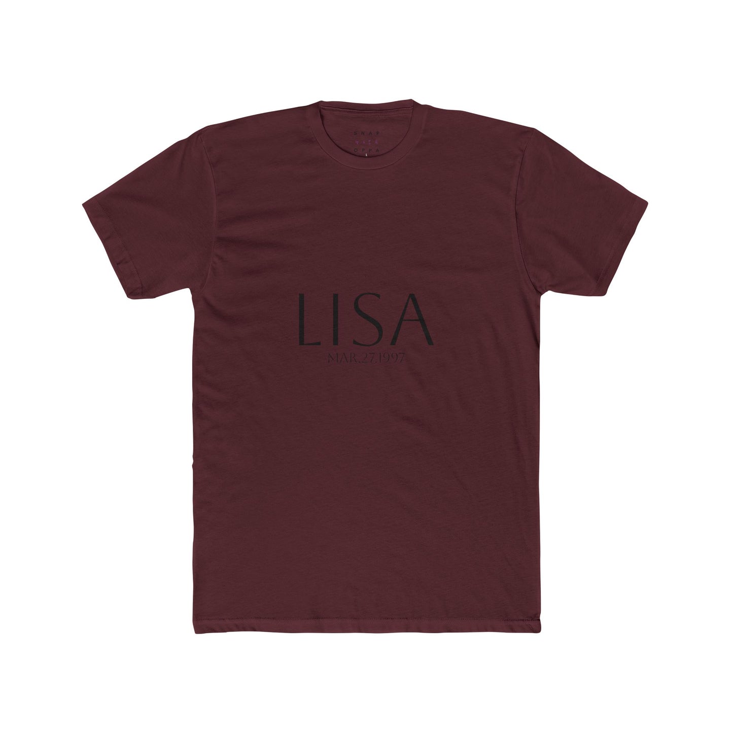 LISA BIRTHDATE  COTTON CREW TEE
