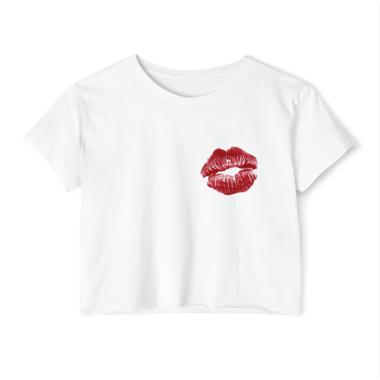 LIP PRINT CROP TOP