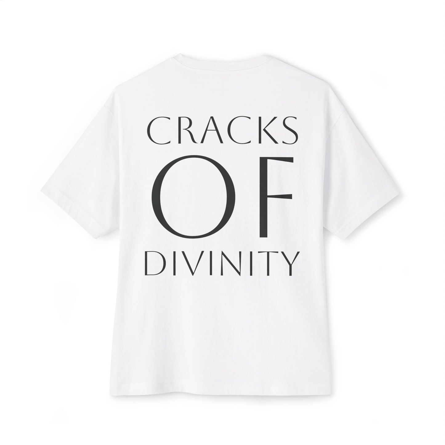 CRACKS OF DIVINITY Unisex Oversized Boxy Tee