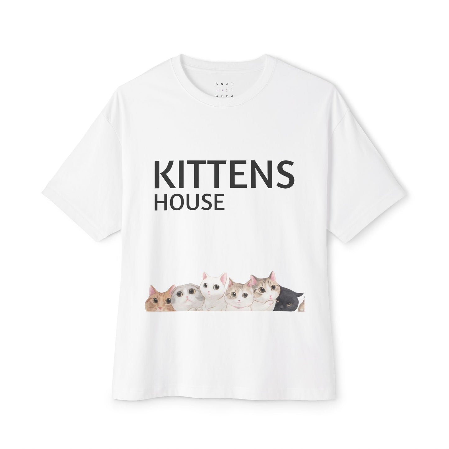 KITTEN HOUSE OVERSIZE BOXY TEE