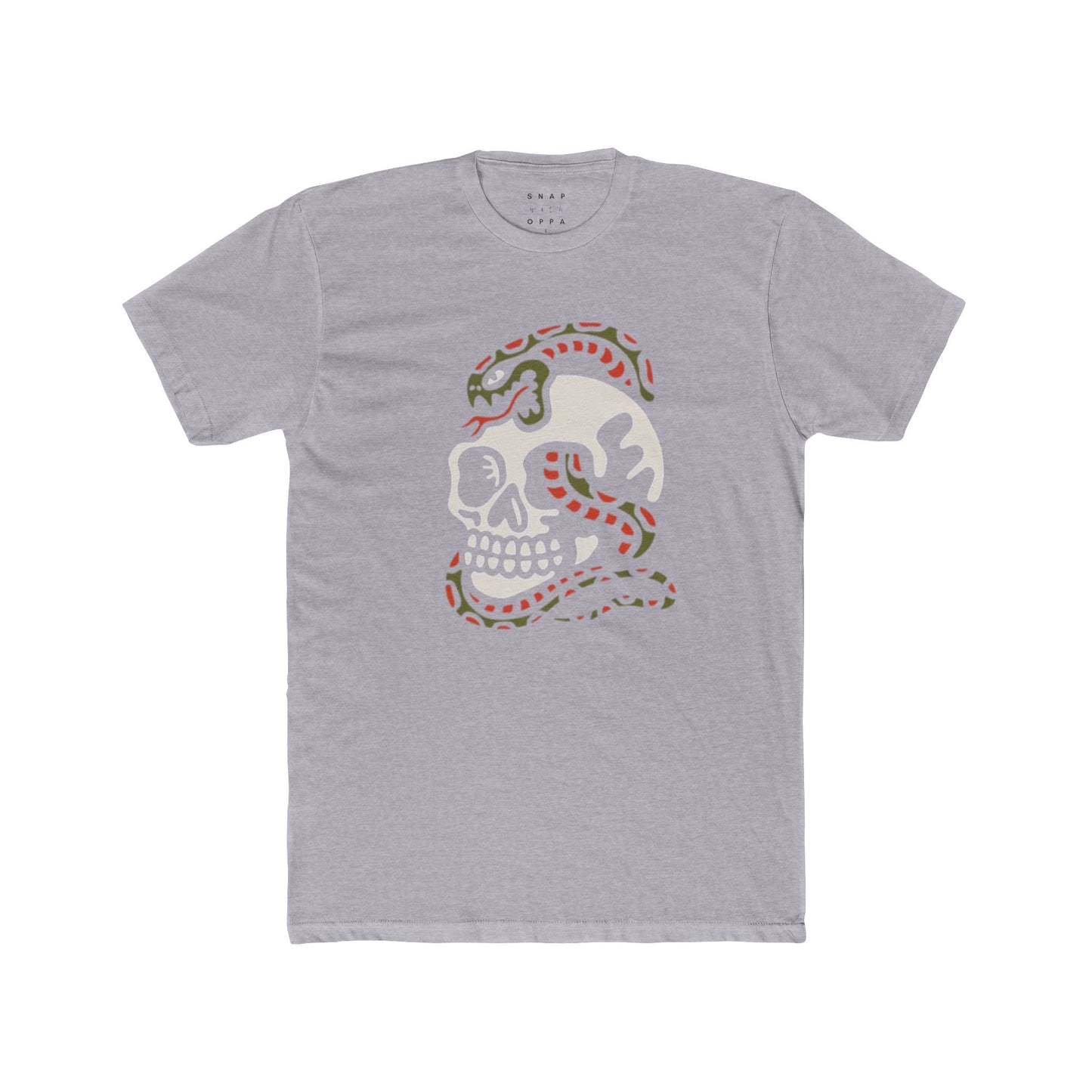 SKULL & SNAKE COTTON CREW TEE